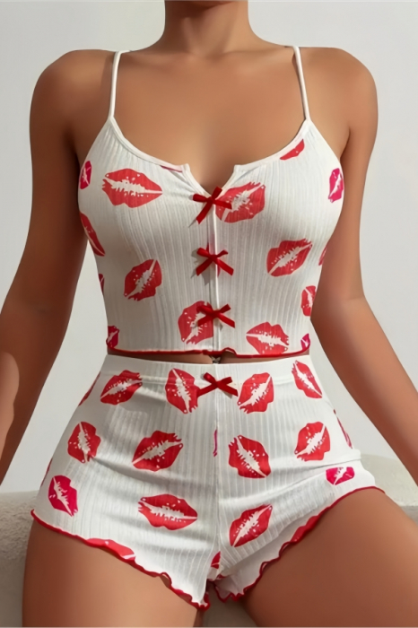 Set pijama sexy 2 piese, maiou si pantaloni scurti SUSU-014 [2]