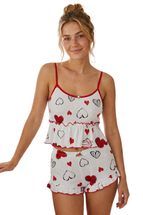 Set pijama sexy doua piese, top si pantaloni scurti SUSU-2618-2 [4]