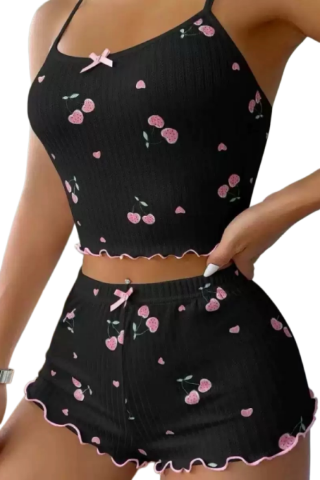 Set pijama sexy doua piese, top si pantaloni scurti SUSU-2620-3 [3]