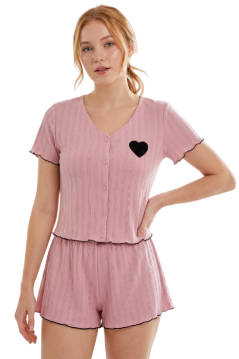 Set pijama doua piese, tricou si pantaloni scurti SUSU-2616 [4]