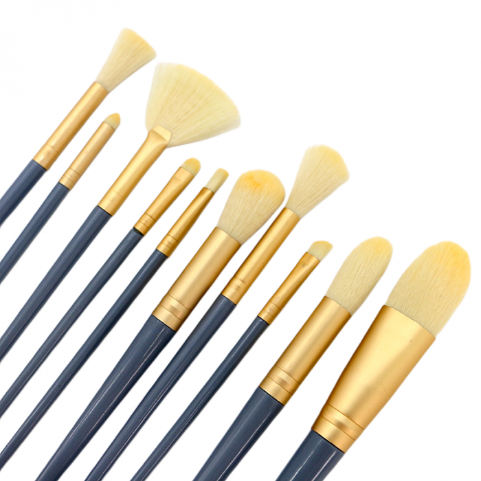 Set portabil cu 10 pensule machiaj SL-L1008 [2]