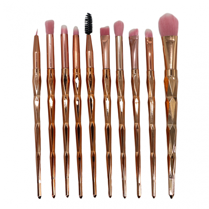 Set portabil cu 10 pensule machiaj SL-1010Zroz [1]