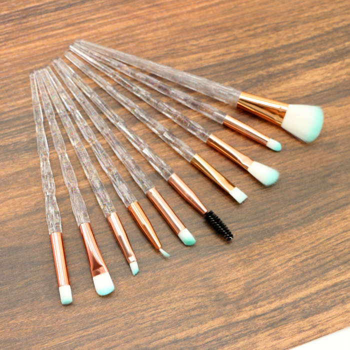 Set portabil cu 10 pensule machiaj SL-1010Ztransparent [3]