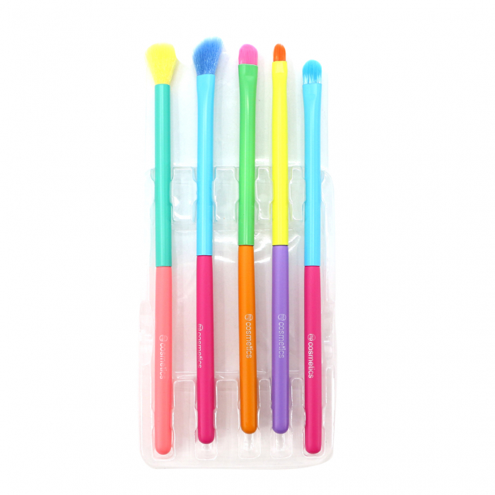 Set portabil cu 5 pensule multicolore pentru machiaj MP-503 [4]