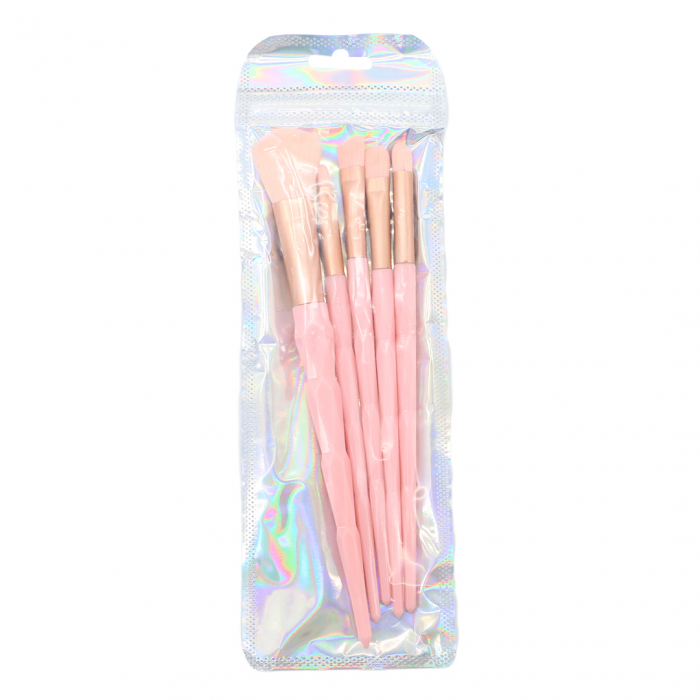 Set portabil cu 5 pensule machiaj SL-21036roz deschis [2]