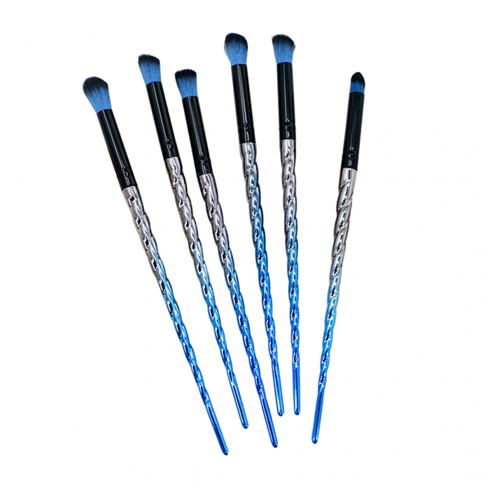 Set portabil cu 6 pensule machiaj SL-4006Calbastru [1]