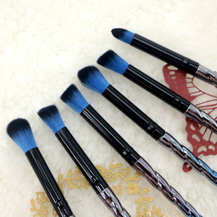 Set portabil cu 6 pensule machiaj SL-4006Calbastru [3]