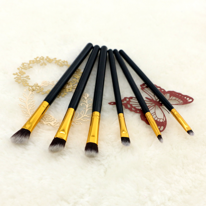Set portabil cu 6 pensule machiaj SL-4006Cnegru [6]