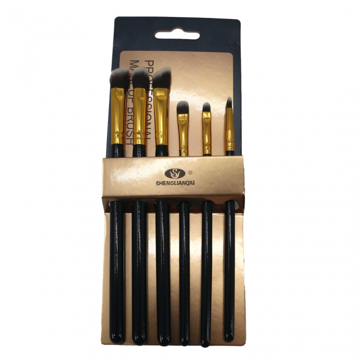 Set portabil cu 6 pensule machiaj SL-4006Cnegru [2]