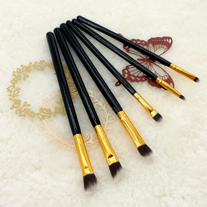 Set portabil cu 6 pensule machiaj SL-4006Cnegru [4]