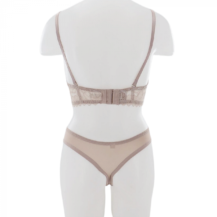 Set doua piese lenjerie intima, sutien cu push-up si chiloti sexy G-20roz [2]