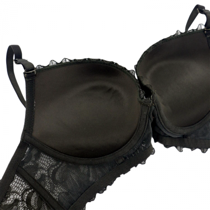 Set doua piese lenjerie intima, sutien cu push-up si chiloti sexy G-20verdeinchis [3]