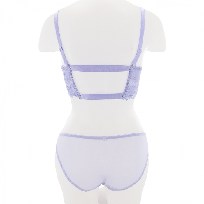 Set doua piese lenjerie intima, top si chiloti sexy V1albastru [2]