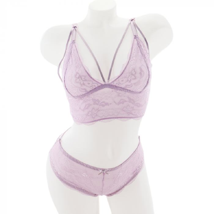 Set doua piese lenjerie intima, top si chiloti sexy V2roz [1]