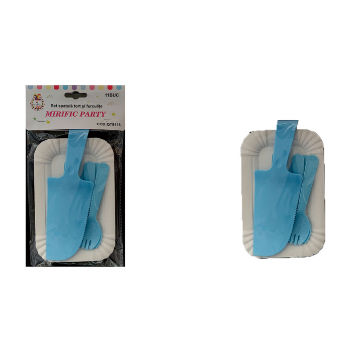 Set spatula si furculite pentru tort 11 piese QT9416 [2]