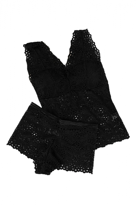 Set top cu chiloti dama SMT8841negru [2]