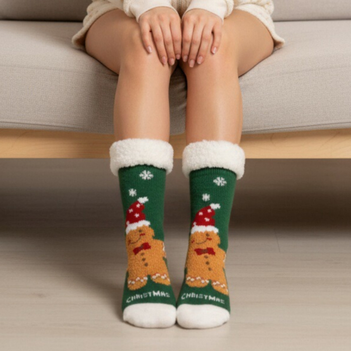 Sosete flausate cu tematica de Craciun 31508-4D [2]