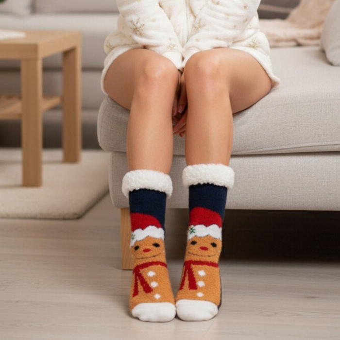 Sosete flausate cu tematica de Craciun 31508-4E [3]