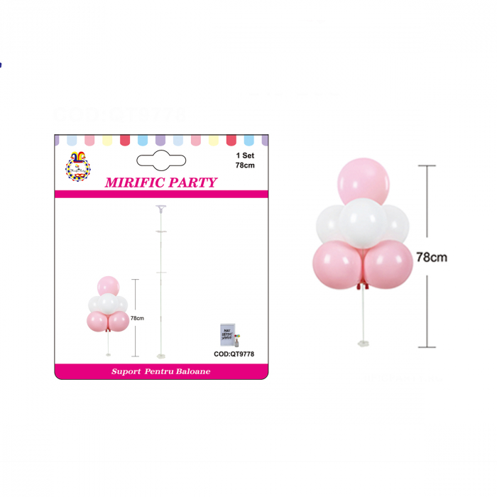 Suport decorativ pentru baloane din plastic 78 cm QT9778 [2]