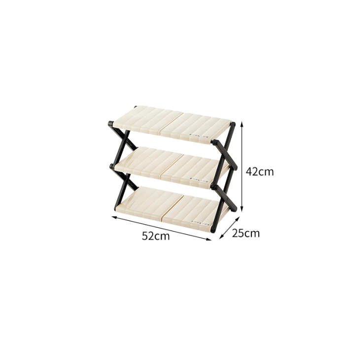 Suport incaltaminte pliabil multifunctional cu 3 rafturi SHYE-6923-3 [3]