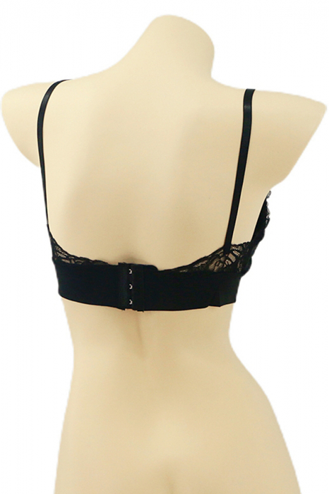 Sutien cu insertii dantela YAN-185negru [2]