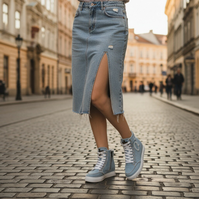 Tenisi inalti Q983albastru [8]