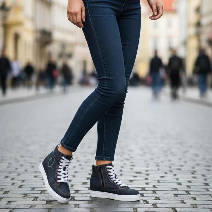 Tenisi inalti Q983negru [8]