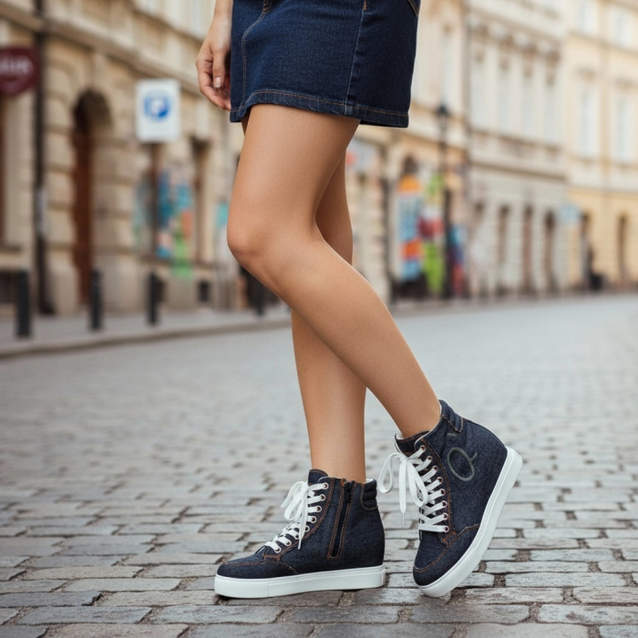 Tenisi inalti Q983negru [4]