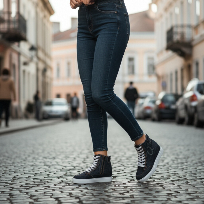 Tenisi inalti Q983negru [9]