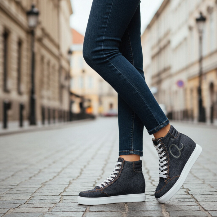 Tenisi inalti Q983negru [1]