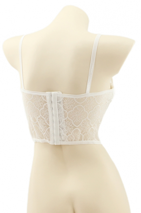 Top cu accente dantela YAN-905alb [2]