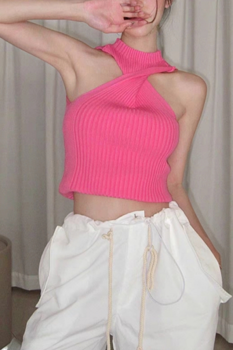 Top din tricot XBX-3511roz [5]
