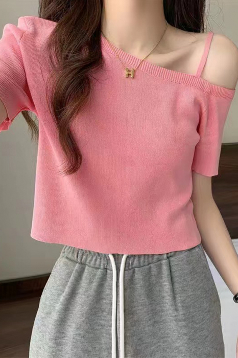 Top din tricot XPX-11215roz [2]