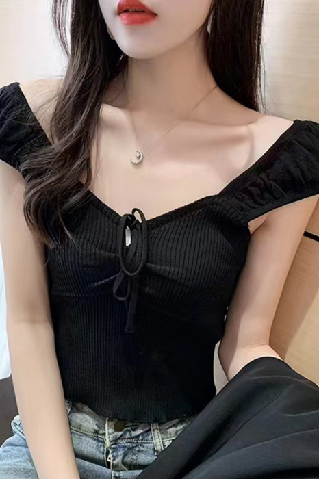 Top din tricot XPX-56008negru [5]