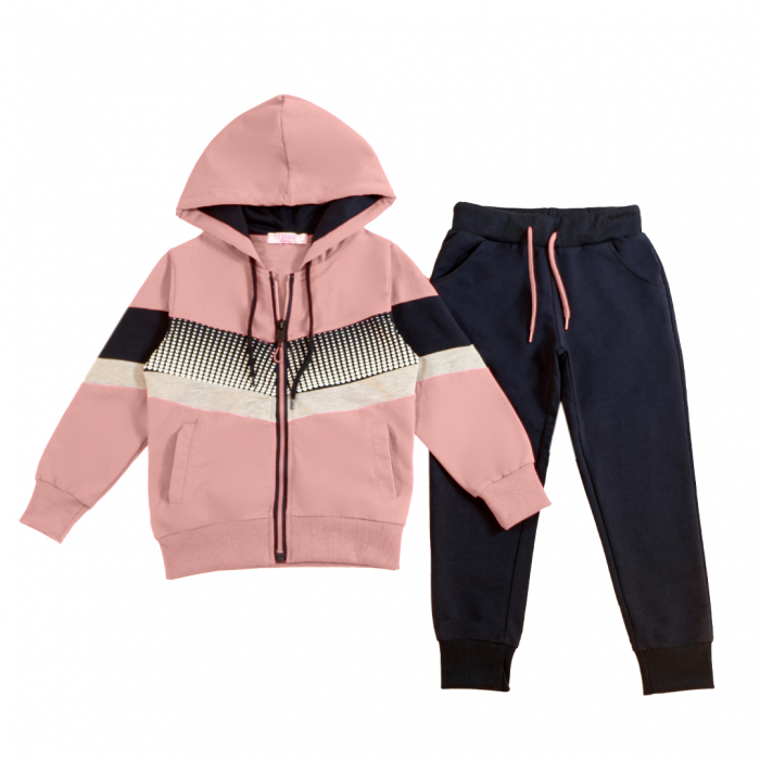 Trening cu gluga 2 piese Y-326roz [1]