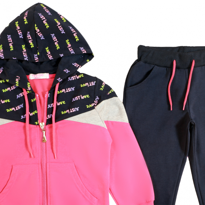 Trening cu gluga 2 piese Y-327fucsia [2]