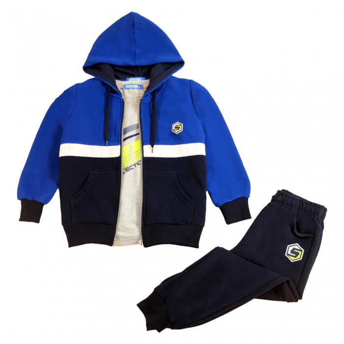 Trening cu gluga 3 piese Y-623albastru [7]