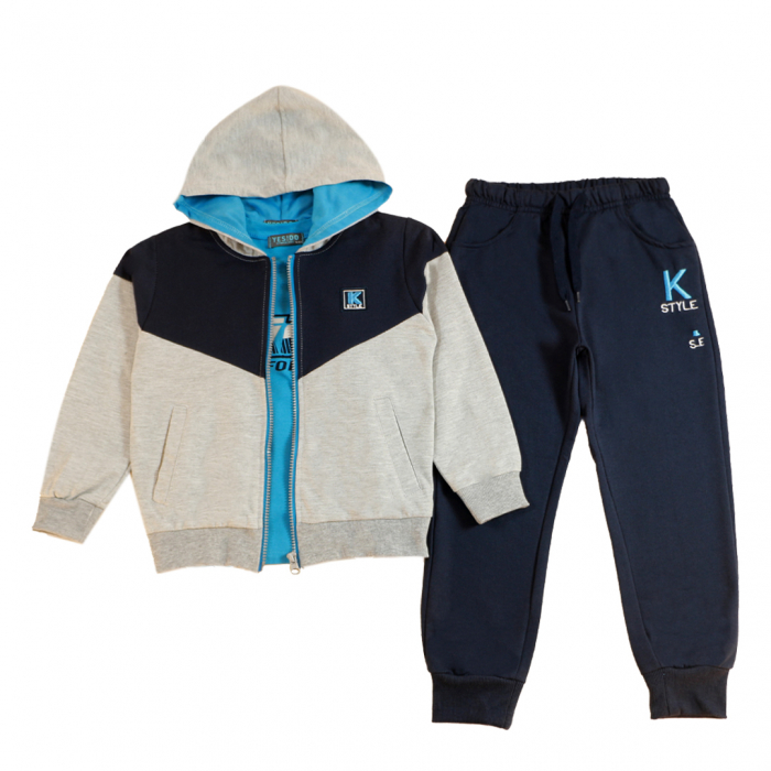 Trening cu gluga 3 piese Y-605gri [3]