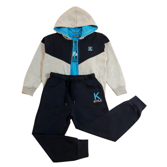 Trening cu gluga 3 piese Y-605gri [4]