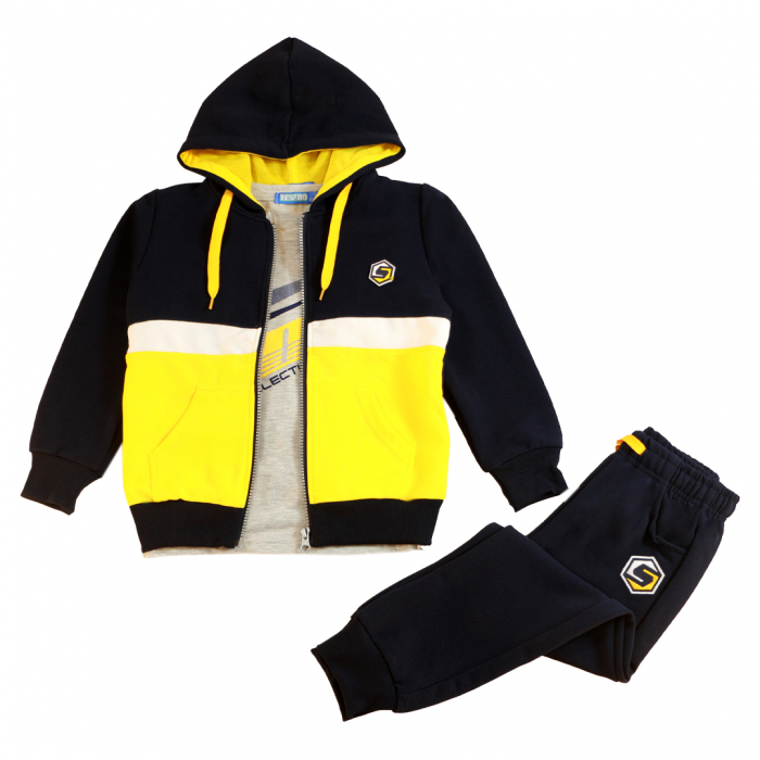 Trening cu gluga 3 piese Y-623galben [4]