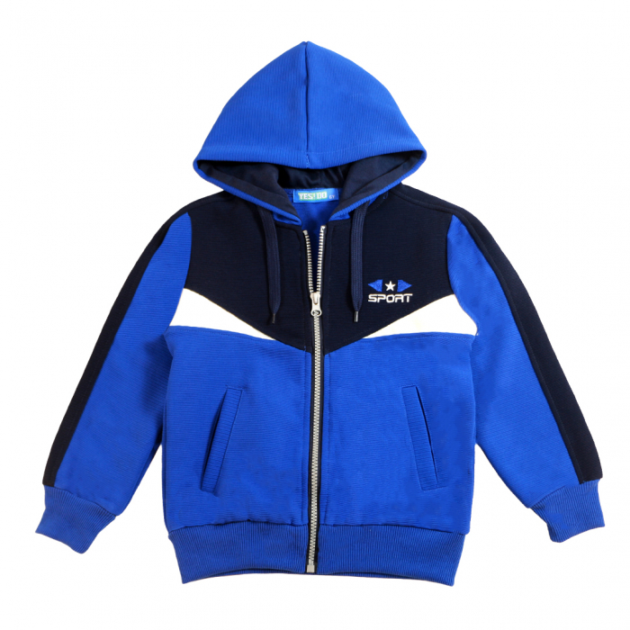 Trening cu gluga 3 piese Y-627bleumarin [6]