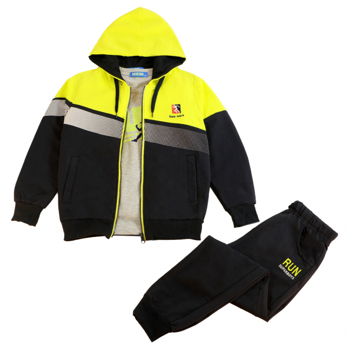 Trening cu gluga 3 piese Y-631verde [3]