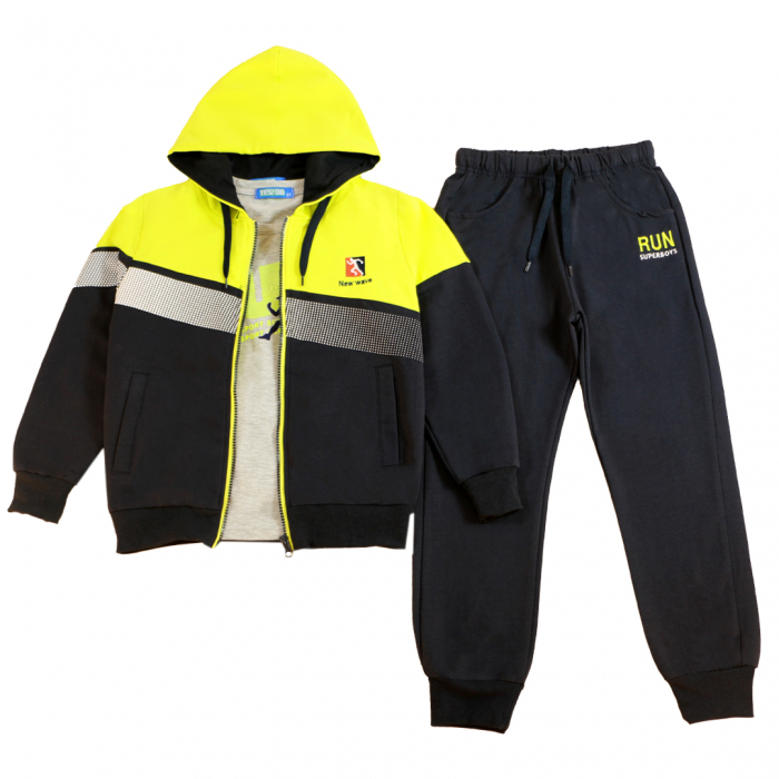 Trening cu gluga 3 piese Y-631verde [4]