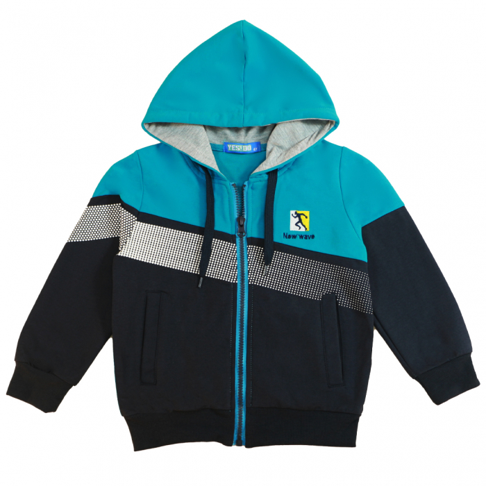 Trening cu gluga 3 piese Y-631albastru [6]