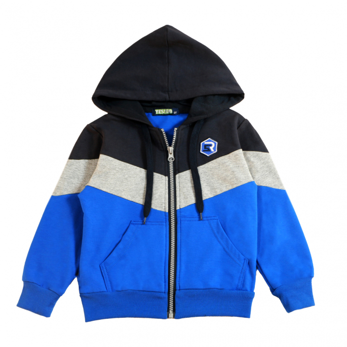 Trening cu gluga 3 piese Y-665bleumarin [4]
