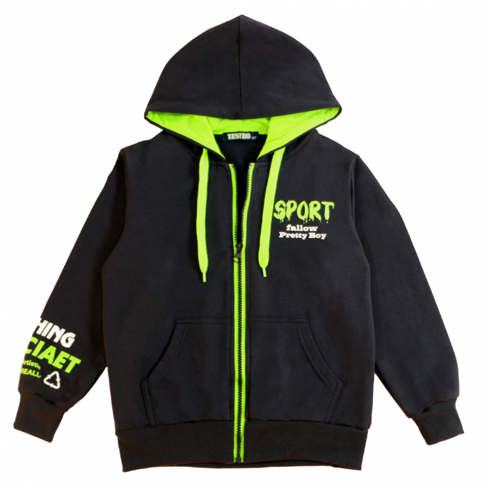 Trening cu gluga 3 piese Y-667verde [6]