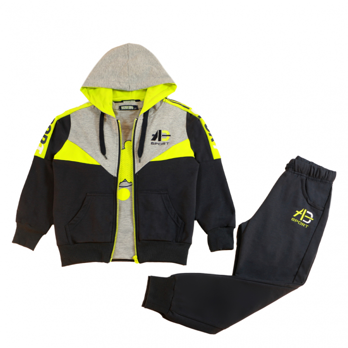 Trening cu gluga 3 piese Y-668gri [6]