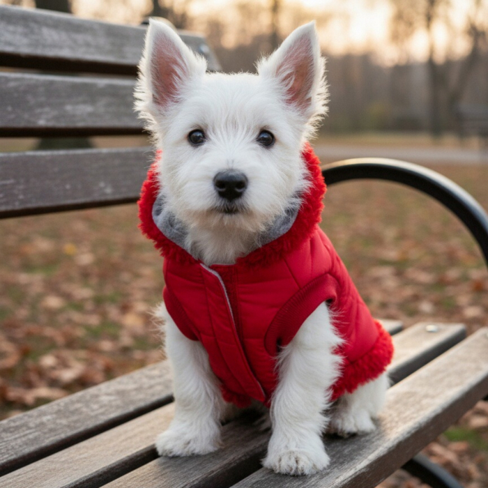 Vesta cu gluga flausata XINA2120rosu [3]