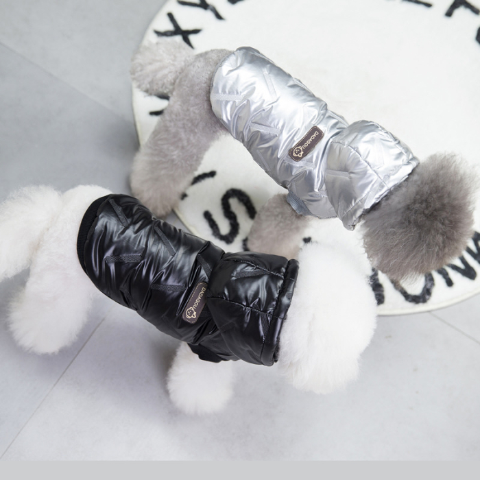 Vesta flausata cu gluga DOG-18negru [6]