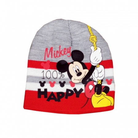 Căciuli, șepci si pălării - Caciula tricotata cu Mickey Mouse PH4275gri